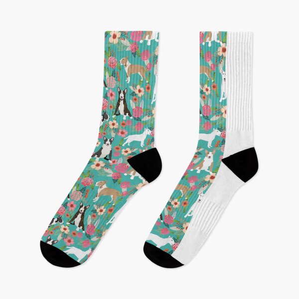 Item preview, Bull Terrier dog breed pattern florals dog lover gifts pet friendly designs designed and sold by PetFriendly.