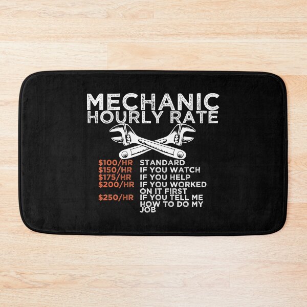 Item preview, Mechanic Hourly Rate Wrench Worker Gift designed and sold by haselshirt.