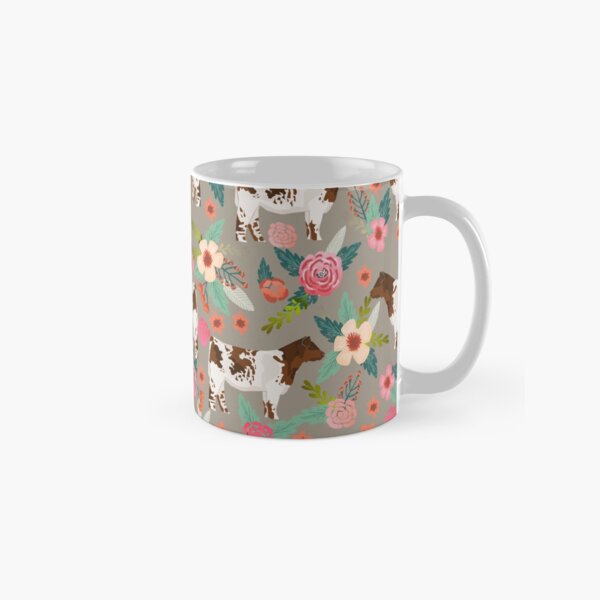 Item preview, Shorthorn cattle breed farm homestead cows shorthorn cow floral  designed and sold by PetFriendly.
