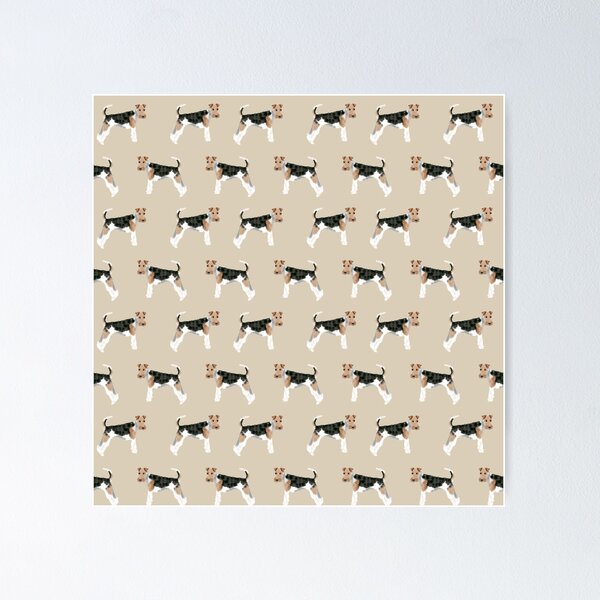 Item preview, Wire Fox Terrier dog pattern dog lover gifts for dog person dog breeds pet friendly by PetFriendly designed and sold by PetFriendly.