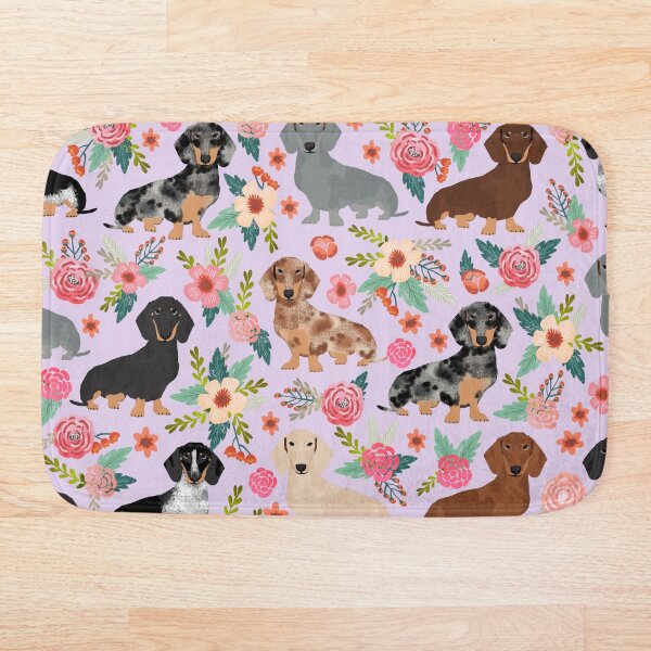 Artikelvorschau, Dackel Blumen Blumen Doxie Dachsie Hunderasse Muster entworfen und verkauft von PetFriendly.
