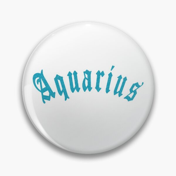 Item preview, Aquarius Blackletter Zodiac Star Sign Birthday Gift Ideas designed and sold by PY Tees.