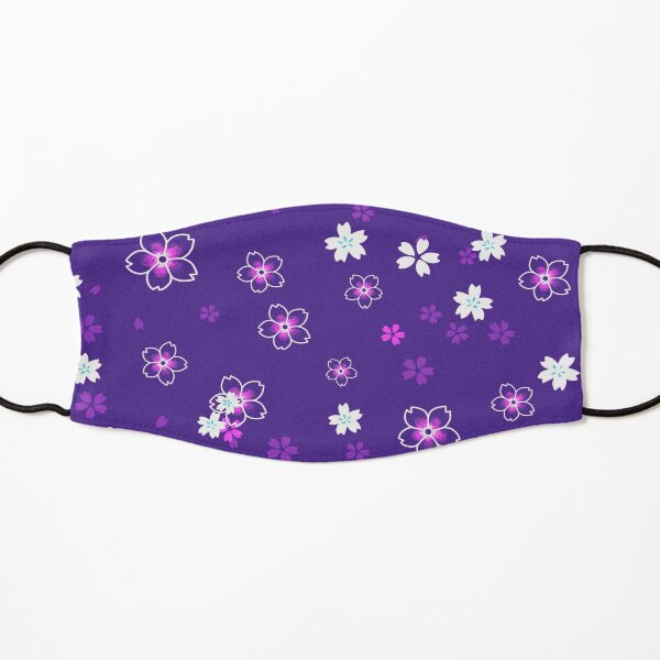 Cherry blossom snow -purple Kids Mask