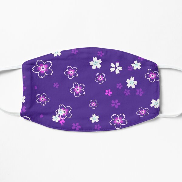 Cherry blossom snow -purple Mask