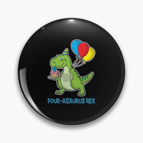 Artikelvorschau, FOUR-asaurus Dino Dinosaur 4rth Birthday Gift Idea entworfen und verkauft von haselshirt.