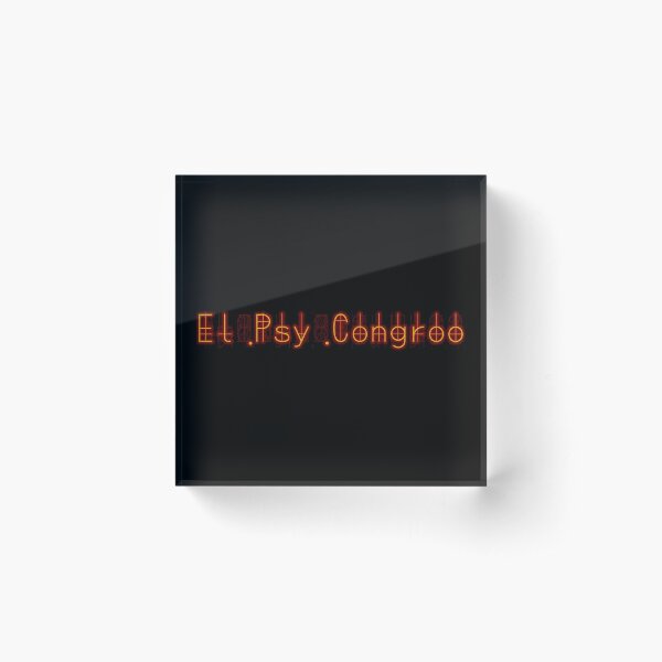 STEINS GATE Divergence meter: El Psy Congroo Acrylic Block