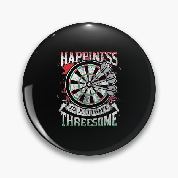 Item preview, Happiness Is A Tight Threesome Club Funny Darts Gift designed and sold by haselshirt.