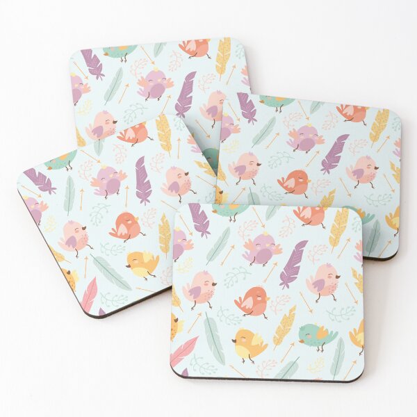 Item preview, Kawaii Bird Pattern designed and sold by Soul-Inspirer.