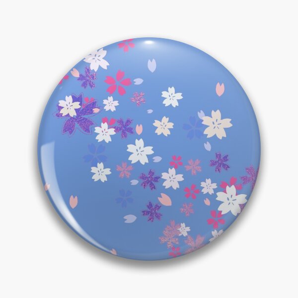 Item preview, Cherry blossoms in the wind -light blue and pink designed and sold by AtelierEmiLou.