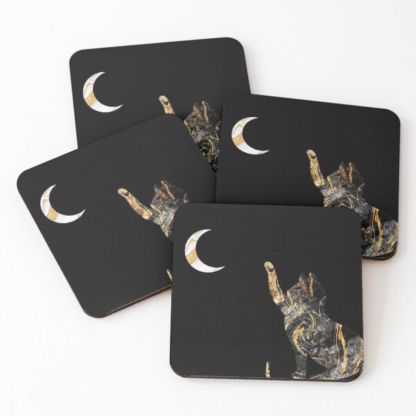 Item preview, Cat chasing the moon marble texture designed and sold by KA DESIGNS.