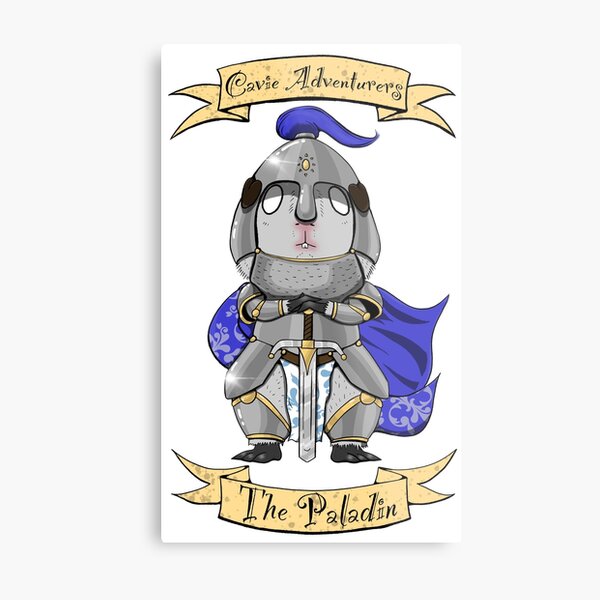 Cavie Adventurers - The Paladin Metal Print