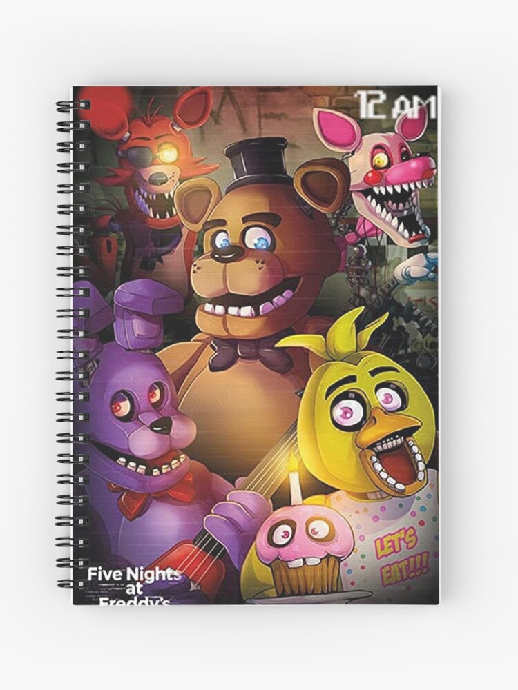 FNAF Plush Foxy Spiral Notebook for Sale by Amberlea-draws