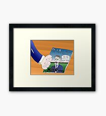 Binary Options News Caricature Mitt Romney Framed Print