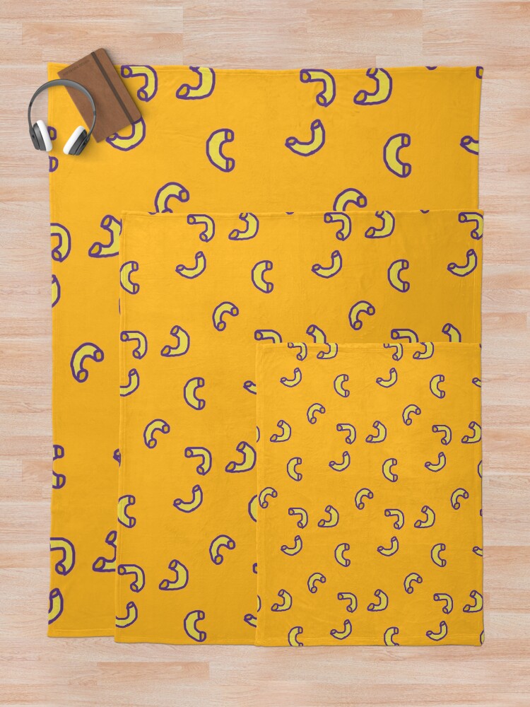 Alternate view of Mac N Cheese Pattern Throw Blanket