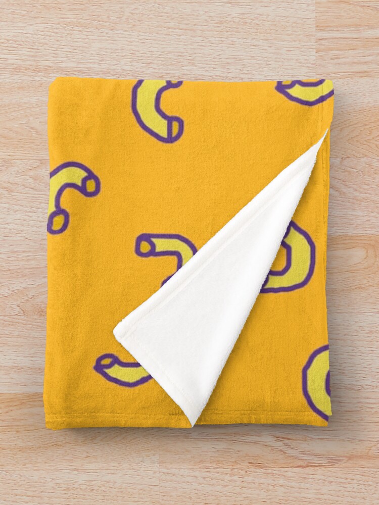 Alternate view of Mac N Cheese Pattern Throw Blanket
