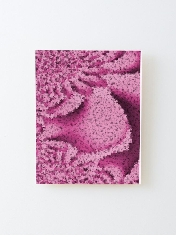 Alternate view of Pink Confetti - Psychedelic Digital Art Mounted Print