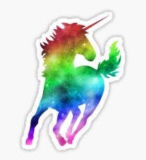 Rainbow Galaxy Unicorn Sticker