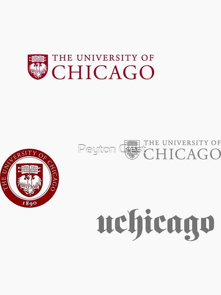 "University Of Chicago Sticker Pack" Sticker for Sale by Peytoncrest