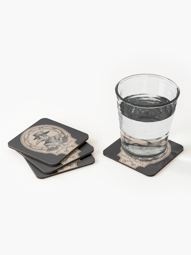 Alternate view of Vintage Plague Doctor Coasters (Set of 4)