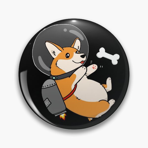 Item preview, corgi regordete con mochila propulsora espacial designed and sold by Sadhbh rua.