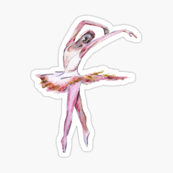 The Ballerina dance art Sticker