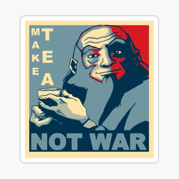Faites du thé pas la guerre Sticker