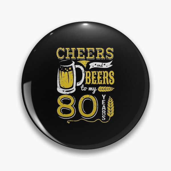 Item preview, Cheers and Beers 80th Birthday Gift Idea designed and sold by haselshirt.