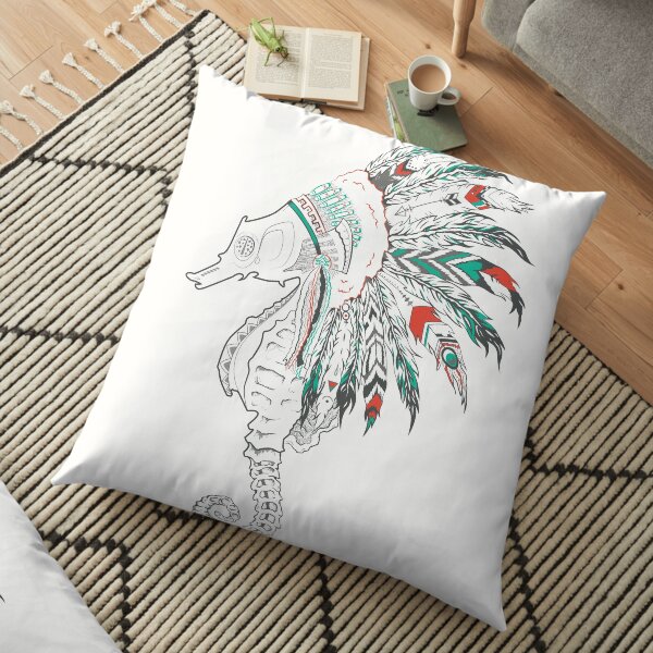 coiffe d'hippocampe Coussin de sol