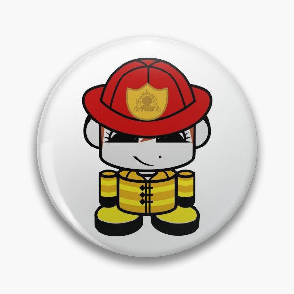 Item preview, HERO'BOT Firefighter Daniella Cotton designed and sold by Carbon-Fibre Media.