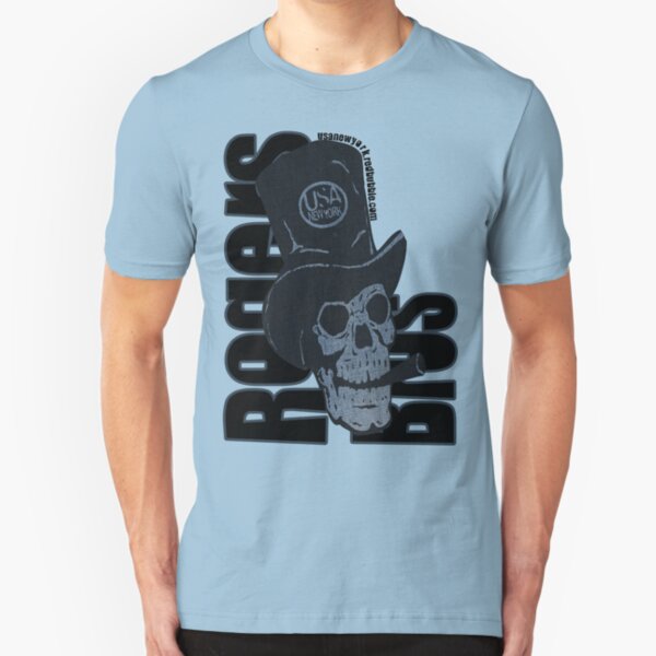 skull usa newyork by rogers bros Slim Fit T-Shirt