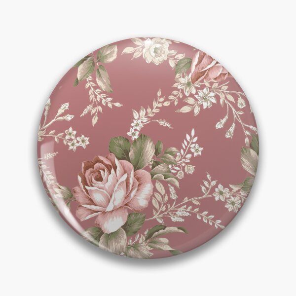 Item preview, Vintage Blush Roses - Dk. Pink Background designed and sold by Grafixmom.