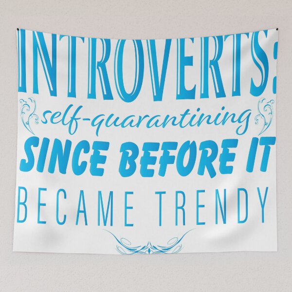 Item preview, INTROVERTS: Self-Quarantining Since Before It Became Trendy designed and sold by Warrior Veteran Clothing.