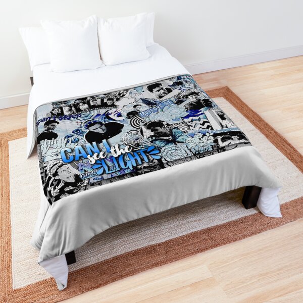 Tk Strand Blue Collage Edit Comforter