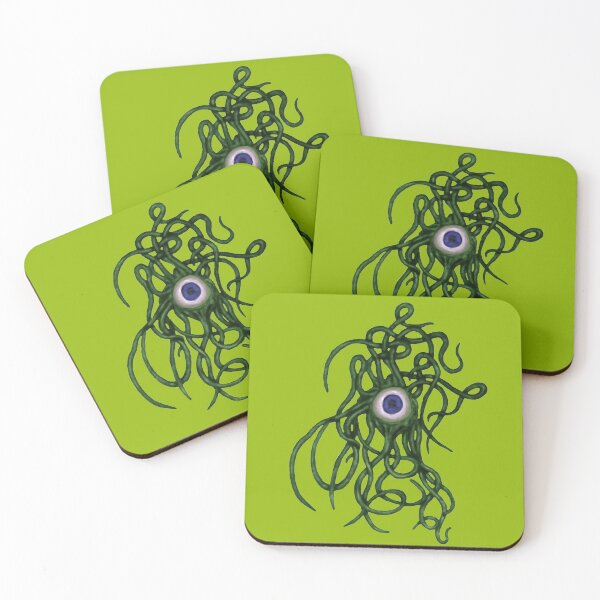 Item preview, Single-Eyed Weird Cephalopoda With Numerous Tentacles Green designed and sold by taiche.