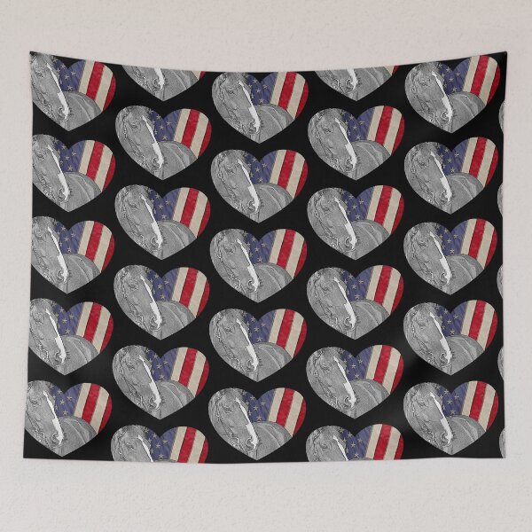 Item preview, Horse & The American Flag designed and sold by FinalCut55.