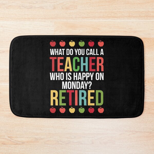 Item preview, Happy On Monday Retired Teacher Retirement Gift designed and sold by haselshirt.