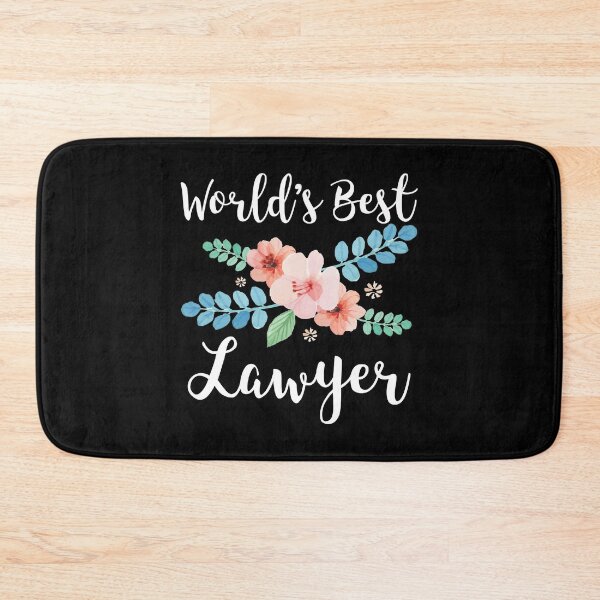 Item preview, World's Best Laywer Advocate Floral Gift Idea designed and sold by haselshirt.