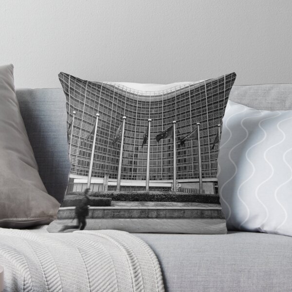 Running on Brussels - Belgium Throw Pillow