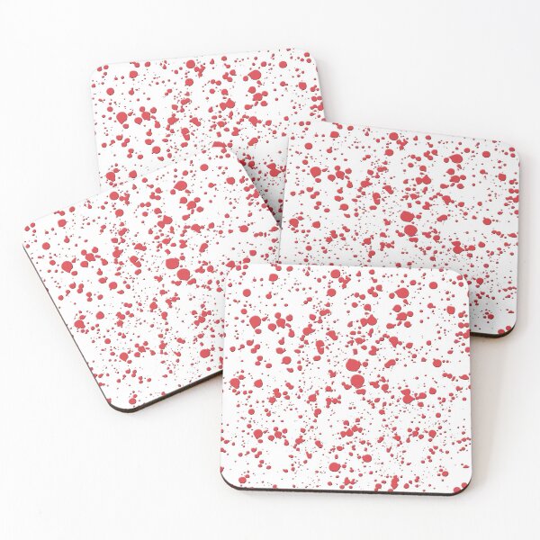 Item preview, Red on White 3D Paint Splatter Pattern Seamless Repeat Background designed and sold by Estalon.