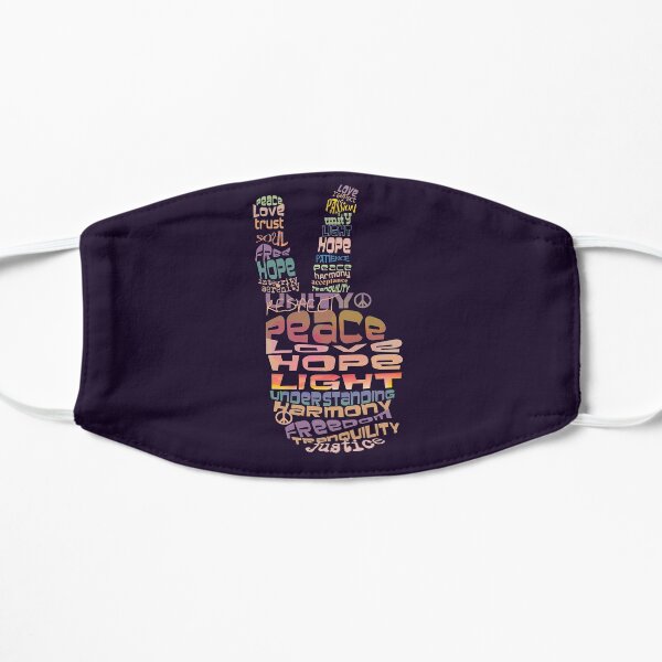 Peace tshirts Flat Mask