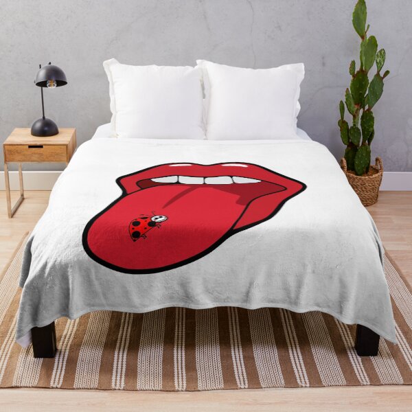 Item preview,  Hot lips, kissable, tongue,  with a bug designed and sold by Pennylanemerch.