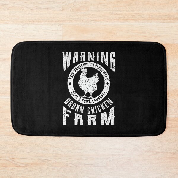 Item preview, WARNING! Urban Chicken Farm Farmer Birthday Gift designed and sold by haselshirt.
