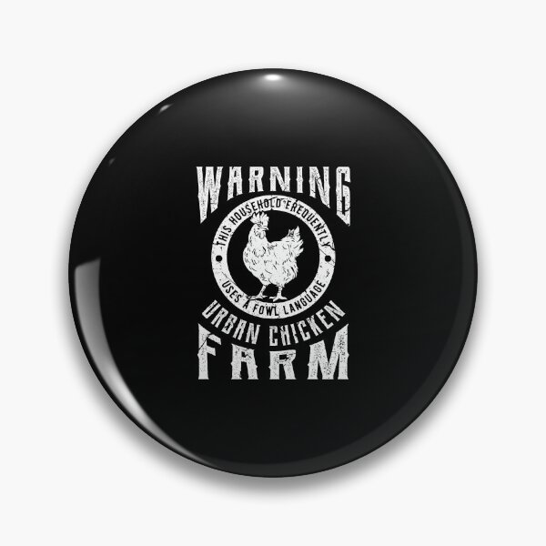 Item preview, WARNING! Urban Chicken Farm Farmer Birthday Gift designed and sold by haselshirt.