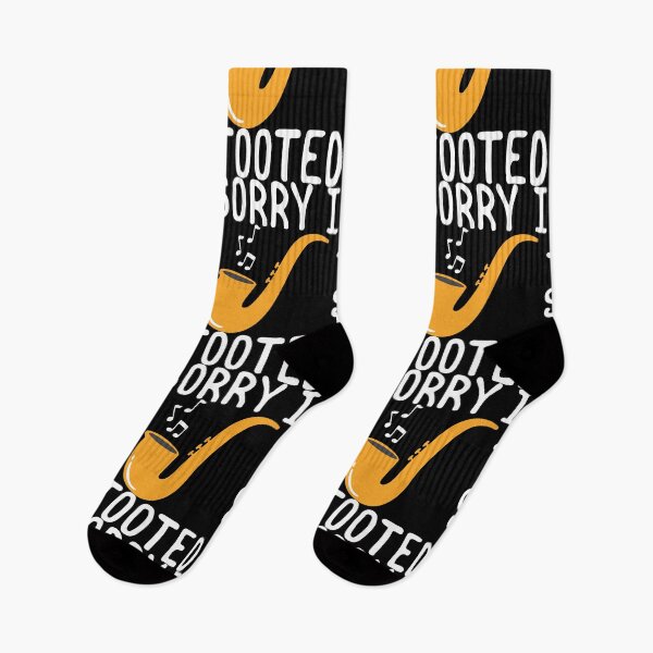 Artikelvorschau, Sorry I tooted Saxophone Jazz Music Player Gift entworfen und verkauft von haselshirt.