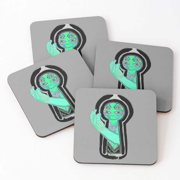 Item preview, Alien reaching through the keyhole  designed and sold by bdub78.