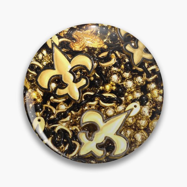 Item preview, New Orleans Black and Gold Louisiana Fleur de Lis Beads  designed and sold by StudioBlack.