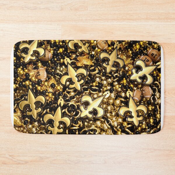 Item preview, New Orleans Black and Gold Louisiana Fleur de Lis Beads  designed and sold by StudioBlack.