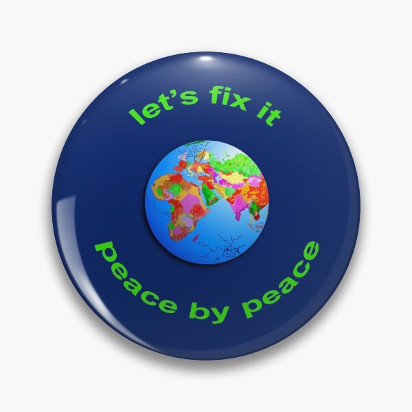 Item preview, World Peace Pun - Let's Fix it Peace by Peace designed and sold by Glenys Grob.