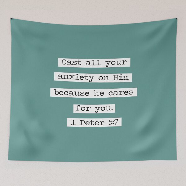 Item preview, Cast All Your Anxiety On Him Typewriter designed and sold by move-mtns.
