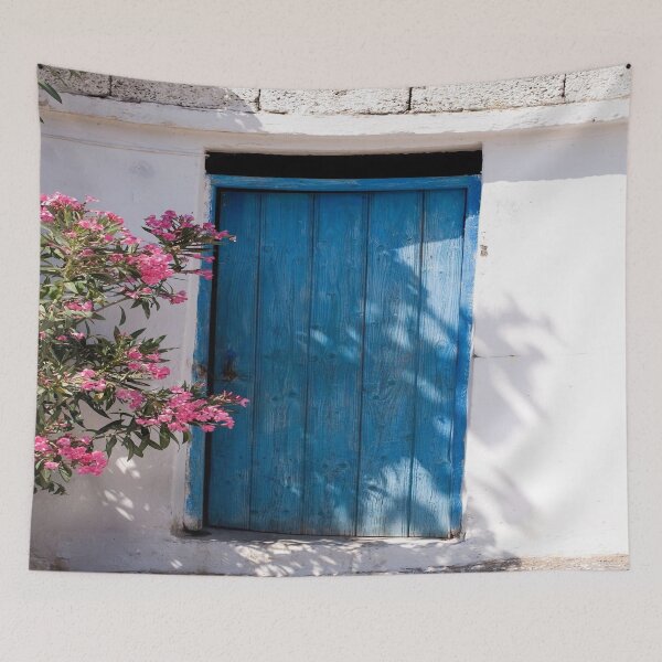 Item preview, greek blue door designed and sold by itsvalrinfret.